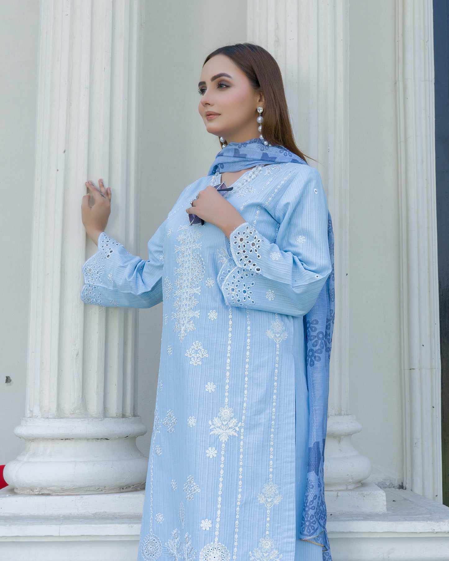 Bluebell Serenity β 3PC Stitched Embroidered Suit
