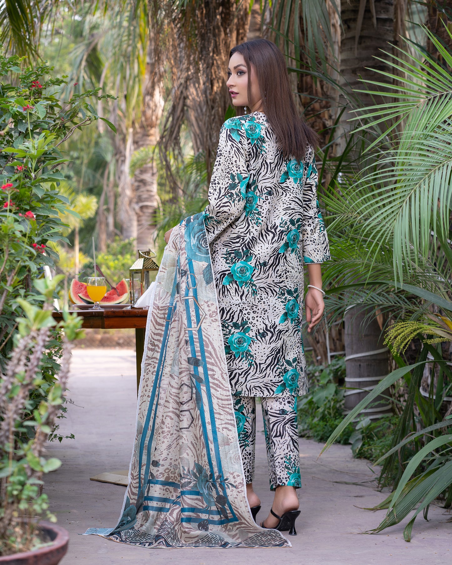 Mystic Flora - 3PC Stitched Printed Lawn