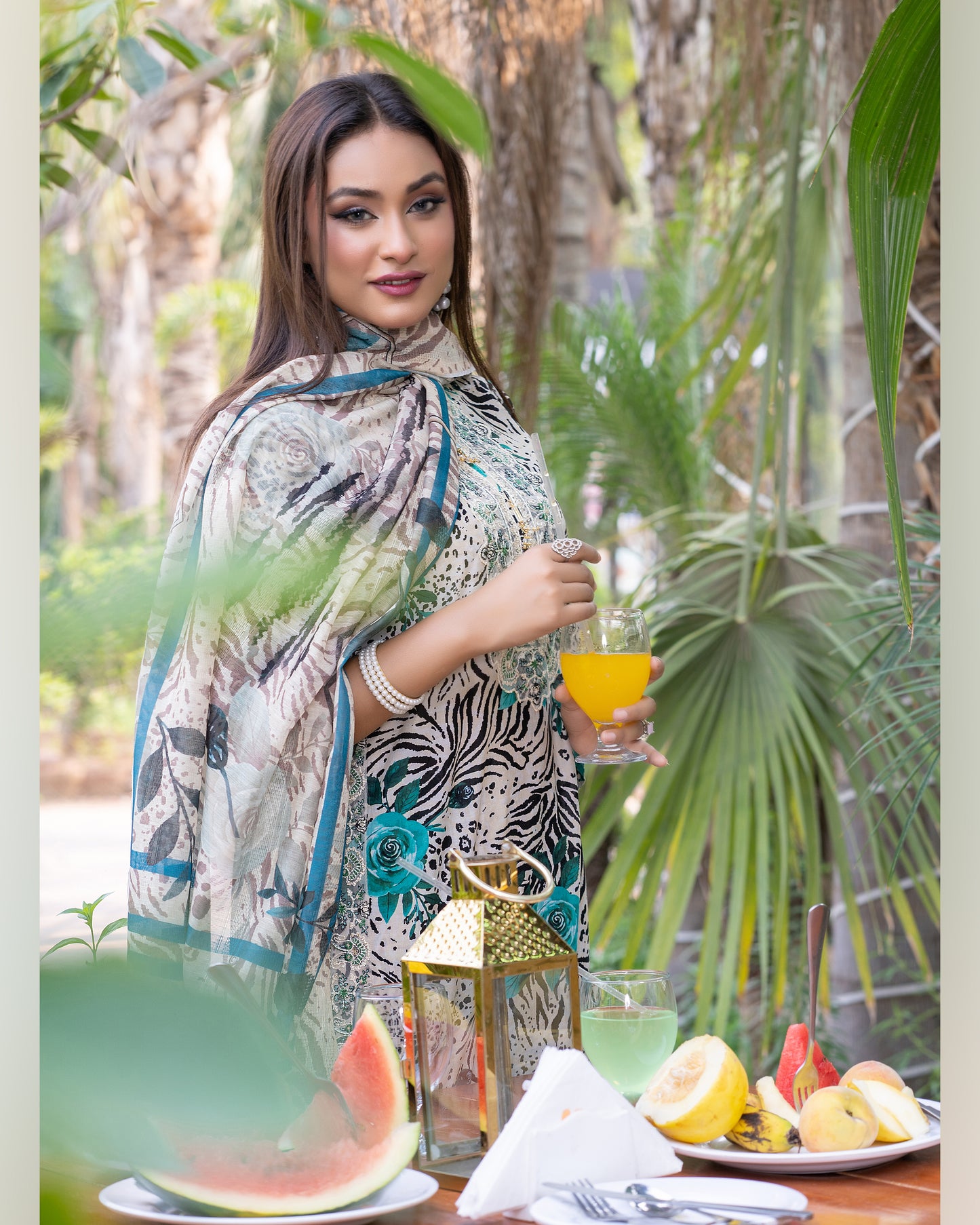 Mystic Flora - 3PC Stitched Printed Lawn