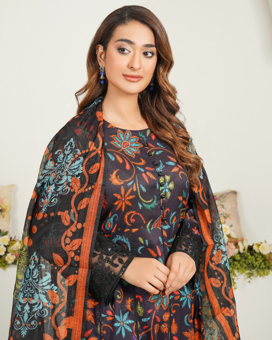 Midnight Garden 3 pcs Print Suit