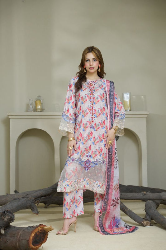Premium 3PC Suit – Blossom Grace