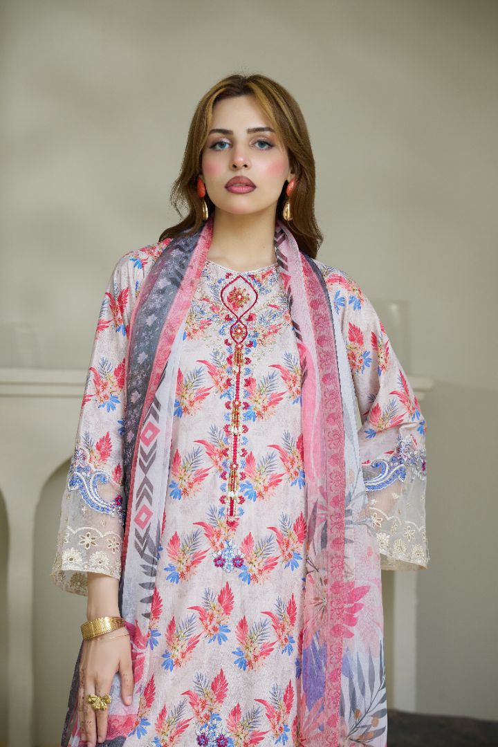 Premium 3PC Suit – Blossom Grace