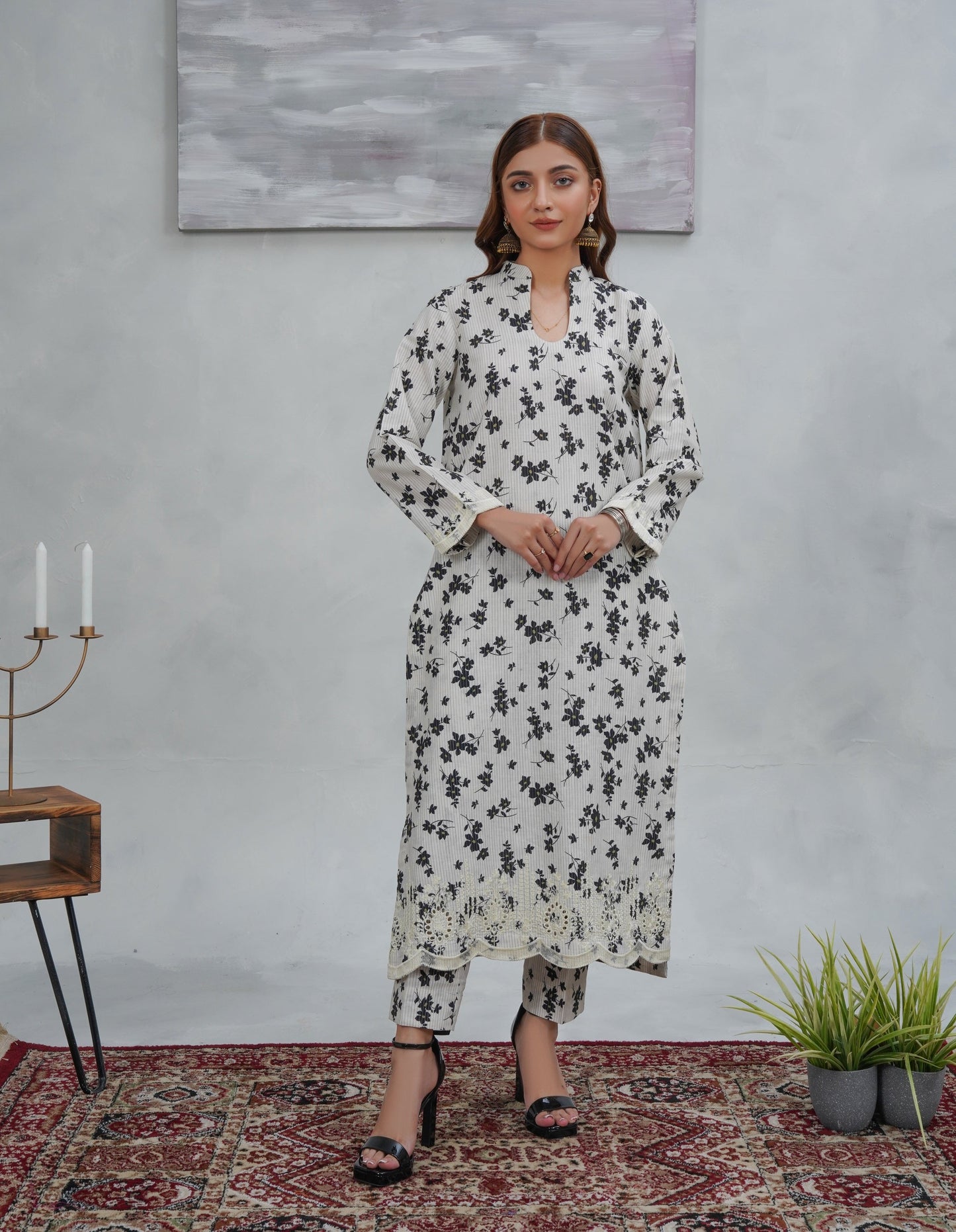 Artisan Embroidered  Khadder-2PC