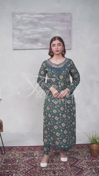 Embroidered Khadder Ensemble-2PC